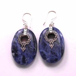 Earring Oval Stone