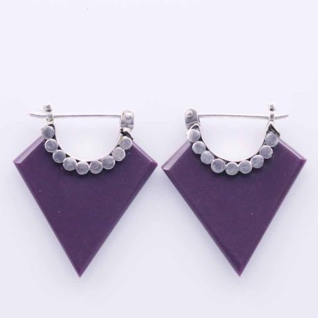 Earring Triangle Resin