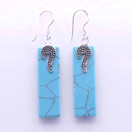 Earring Moon Rectangle Color