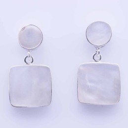 Earring Square MOP Shell