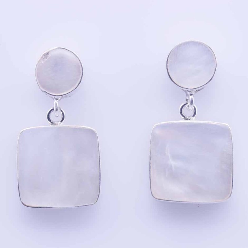 Earring Square MOP Shell Earring Square MOP Shell