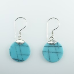 Earring Round Turquoise...