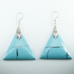 Earring Triangle Turquoise...