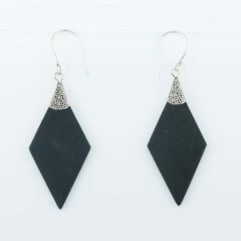 Earring Lanz. Volcano Lava Stone