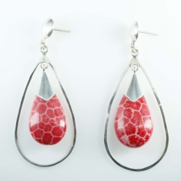 Earring Drop coral