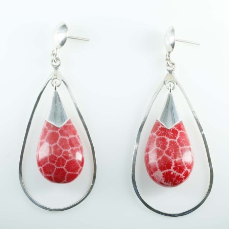 Earring Drop coral