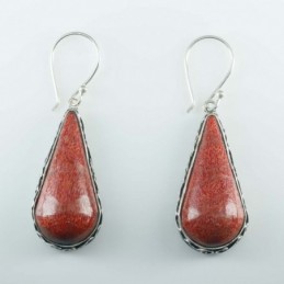 Earring Drop coral