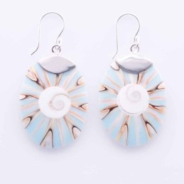 Earring Oval Mix Shell