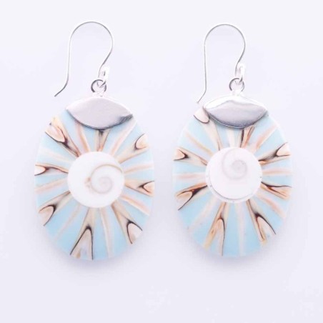Earring Oval Mix Shell