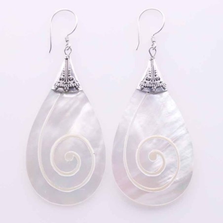 Earring Drop MOP Shell