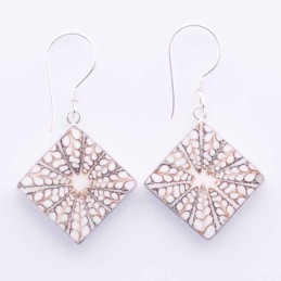 Earring Square Mix Shell