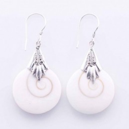 Earring Round Mix Shell