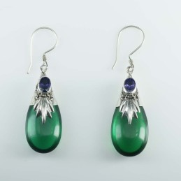 Earring Drop Color Stone +...