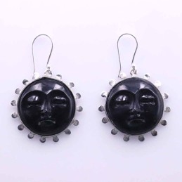 Earring Round Moon 27mm....
