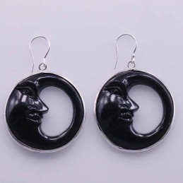 Earring Round Moon 30mm....