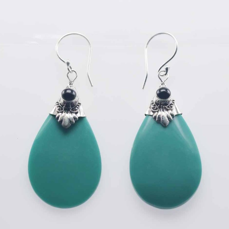 Earring Drop 17x35mm. Torquoise Earring Drop 17x35mm. Torquoise