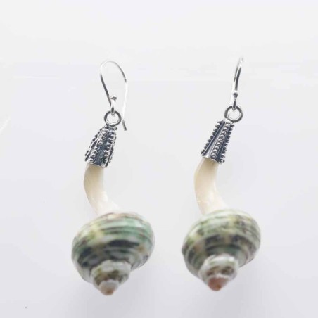 Earring Long 14x36mm. Shell