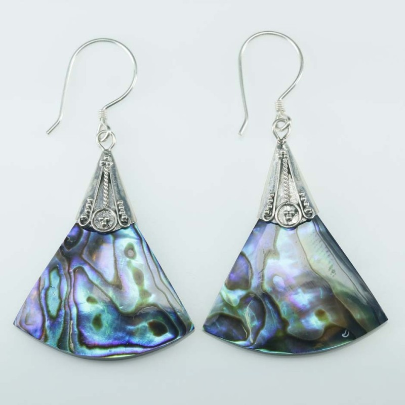 Earring Triangle 25x32mm. Abalon Shell Earring Triangle 25x32mm. Abalon Shell
