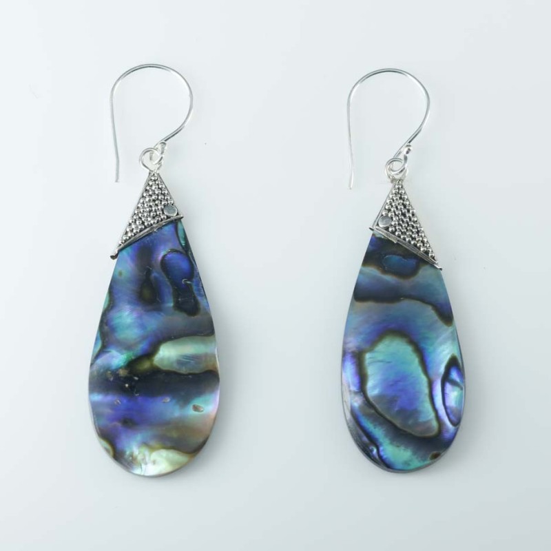 Earring Drop 14x34mm. Abalon Shell Earring Drop 14x34mm. Abalon Shell