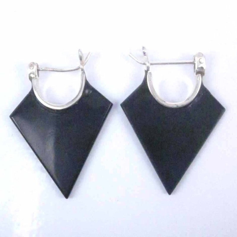 Earring Fandfan Black Earring Fandfan Black