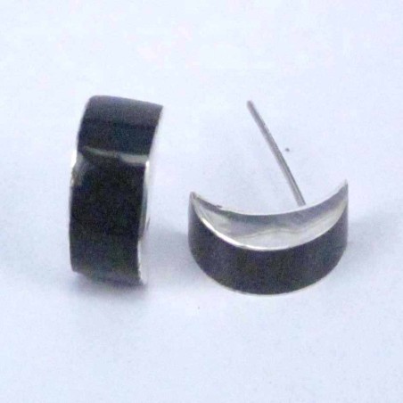 Earring Hoop Black Color