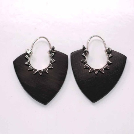 Earring Hand Fan Wood