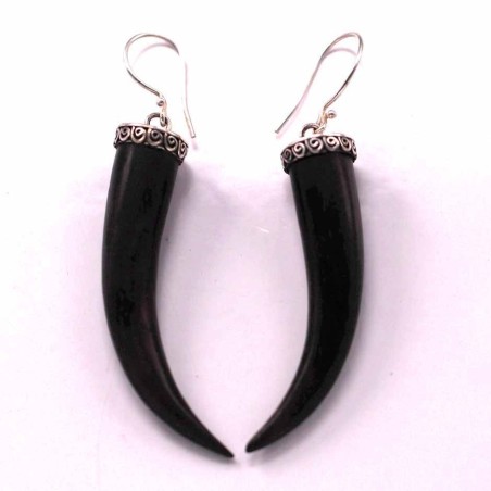 Earring Horn Wood