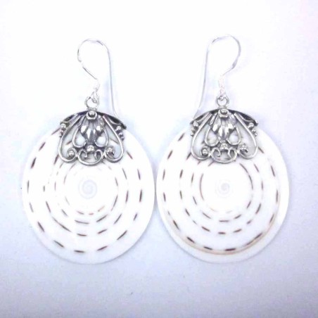 Earring Round Mix Shell