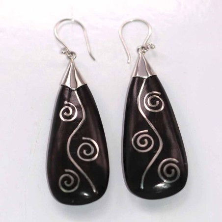 Earring Drop Wood