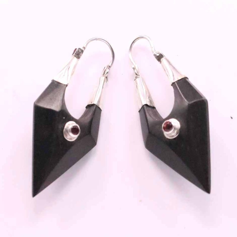 Earring Hand Fan Wood