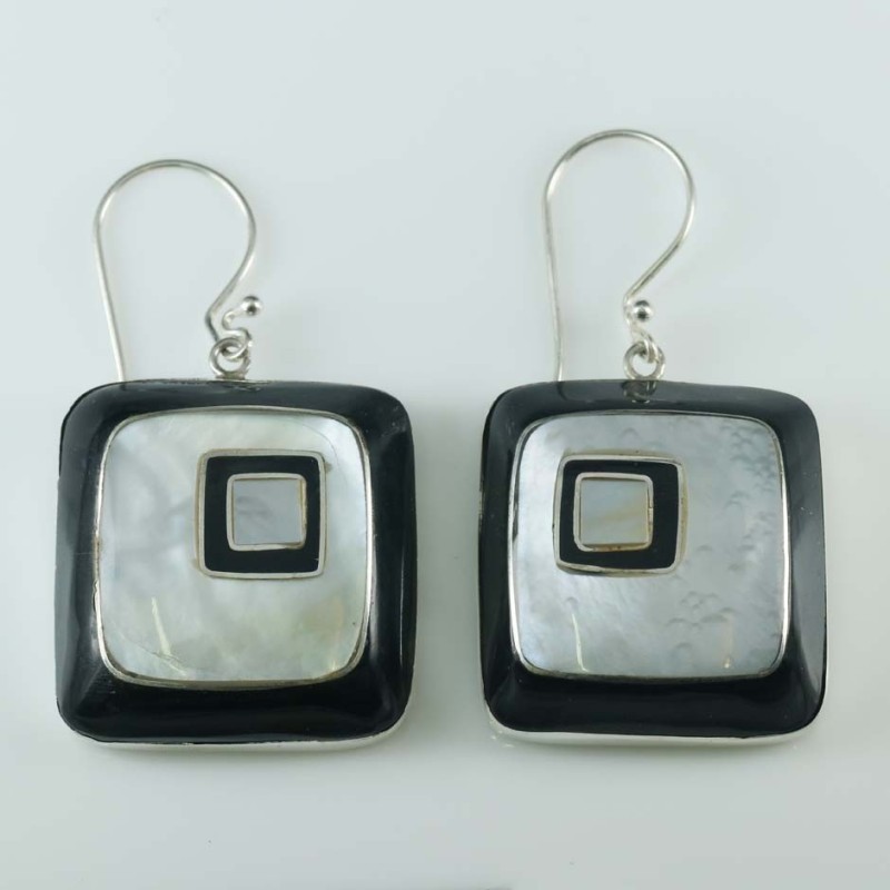 Earring Square MOP Shell Earring Square MOP Shell