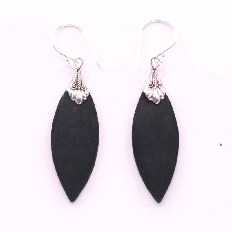 Earring Lanz. Volcano Lava Stone