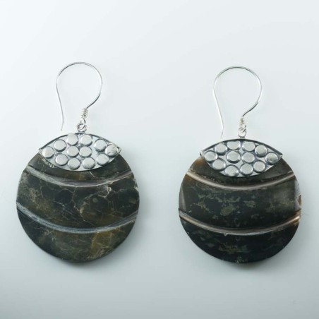 Earring Round Mix Shells