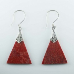 Earring Triangle Coral