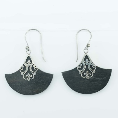 Earring Hand Fan Wood