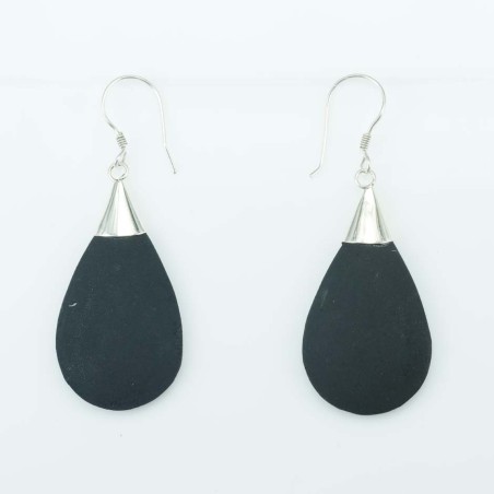 Earring Drop Volcano Lava Stone