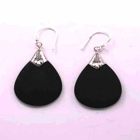 Earring Drop Volcano Lava Stone