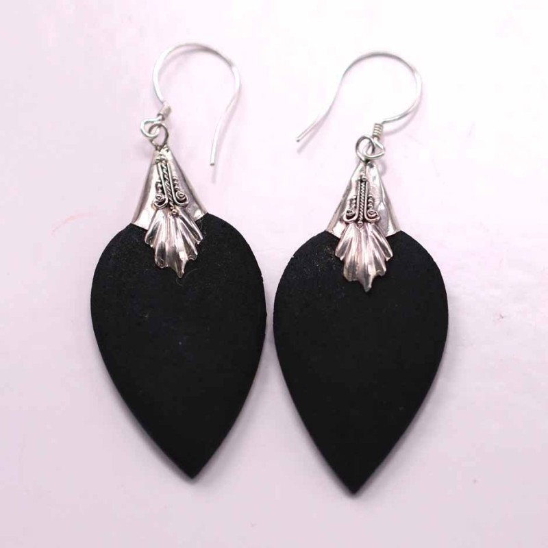 Earring Lanz. Volcano Lava Stone