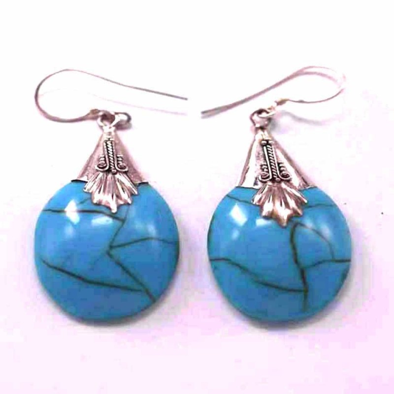 Earring Drop Turquoise