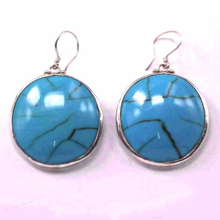 Earring Round Turquoise