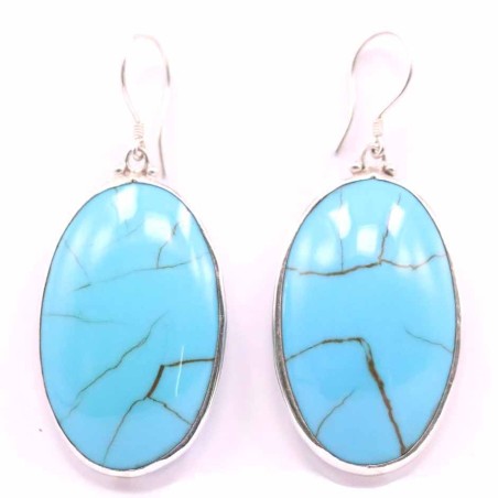 Earring Oval Turquoise