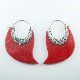 Earring Drop Coral