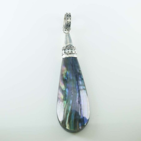 Pendant Drop Black MOP Shell