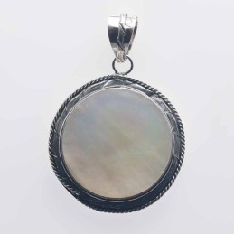 Pendant Round 28mm. Mother...