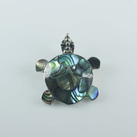 Pendant Turtul 18X22mm. Abalon Shell