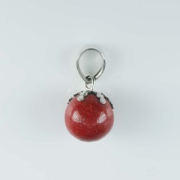 Pendant  Ball 12mm. Coral