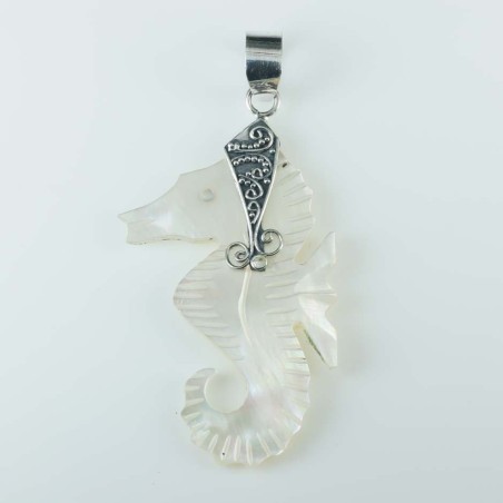 Pendant Sea horse 18x42mm. Mop