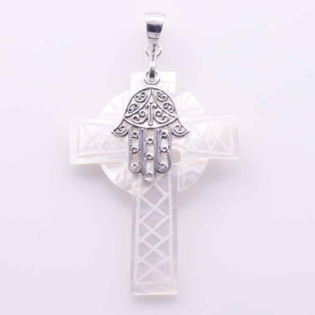 Pendant Cross MOP Shell