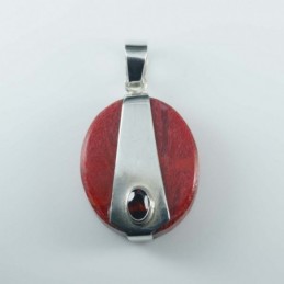 Pendant Oval Coral