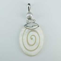 Pendant Oval MOP Shell